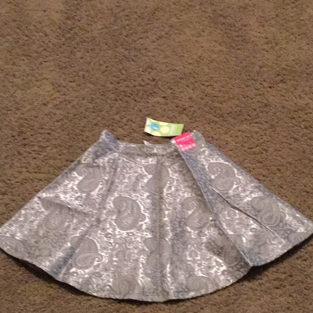 NWTs Beautiful Vintage Gymboree Prim & Proper gray skirt sz 4